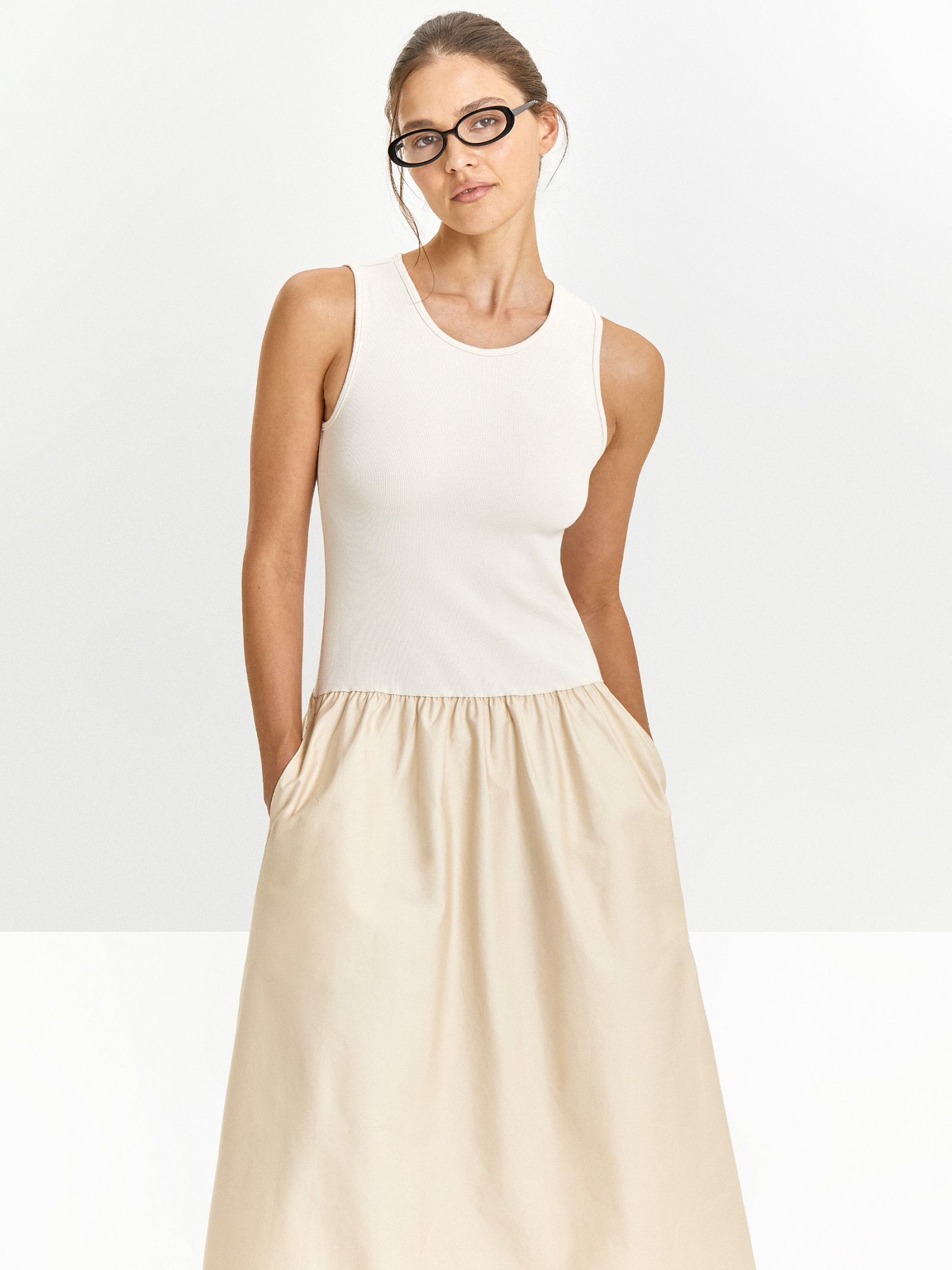 Платье макси из 100% хлопка